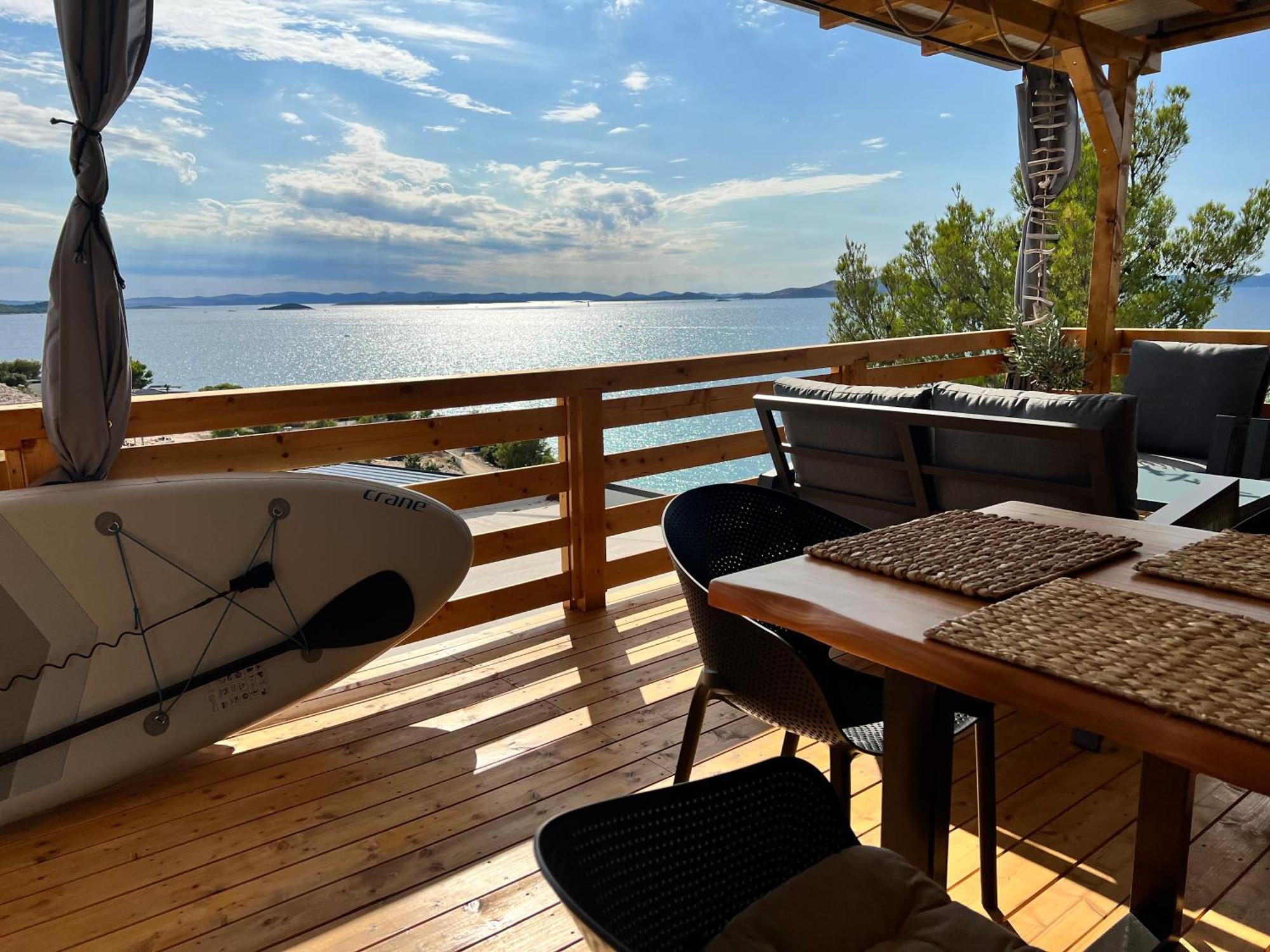 D-View Premium Mobile Home - Panoramic Seaview - 150 M From Beach, Free Parking Drage Luaran gambar