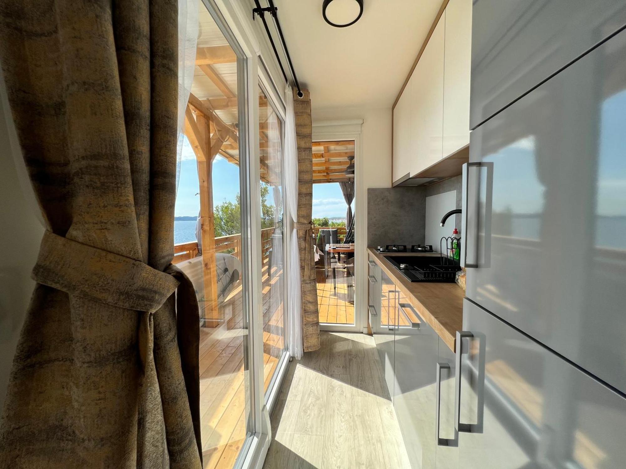 D-View Premium Mobile Home - Panoramic Seaview - 150 M From Beach, Free Parking Drage Luaran gambar