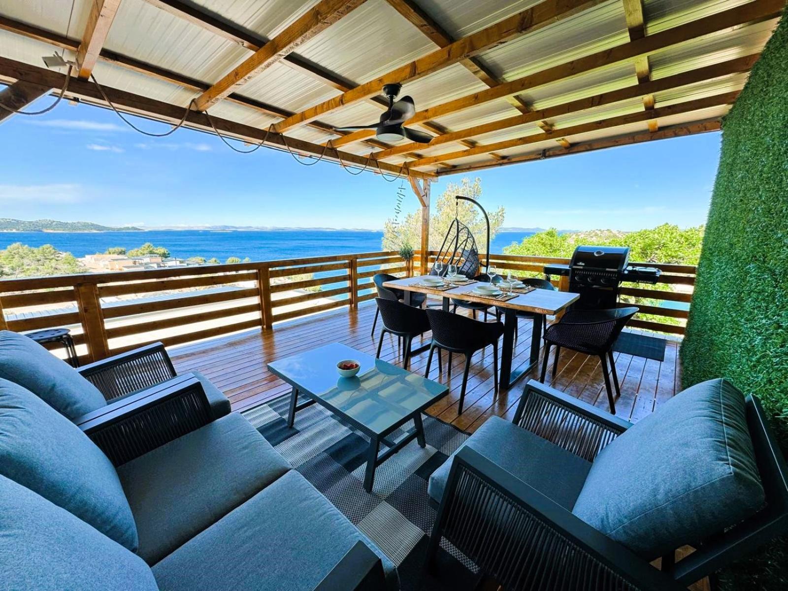 D-View Premium Mobile Home - Panoramic Seaview - 150 M From Beach, Free Parking Drage Luaran gambar